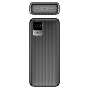 Maxlife MXPB-07 USB-ladebatteri med to uttak, 20000mAh - svart