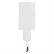 Maxlife MXTC-13 20W USB-C-lader med PD/QC hurtiglading - hvit