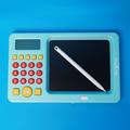 Maxlife MXWB-01 Skrivetavle for barn med kalkulator - blå