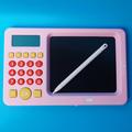 Maxlife MXWB-01 Skrivetavle for barn med kalkulator - Rosa