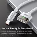Mcdodo CA-207 140W USB-C til MagSafe 3 ladekabel - 2m - hvit