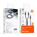Mcdodo CA-6700 2-i-1 hurtigladekabel - USB-C, Lightning - 1.5m