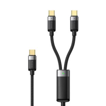 Mcdodo CA-6780 2-i-1 Flettet USB-C-ladekabel - 1.5m