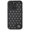 Mercedes-Benz Stars Pattern iPhone 13 Pro Max Deksel - Svart