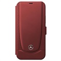 Mercedes-Benz Urban Line iPhone 12/12 Pro Lommebok-deksel I Lær - Rød