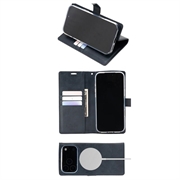 iPhone 18 Pro Max/17 Pro Max Mercury Goospery BlueMoon Diary MagSafe-lommeboketui - marineblå