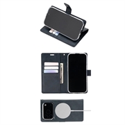 iPhone 18 Pro/17 Pro Mercury Goospery BlueMoon Diary MagSafe-lommeboketui - marineblå