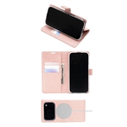 iPhone 18 Pro/17 Pro Mercury Goospery BlueMoon Diary MagSafe-lommeboketui - Rosegull