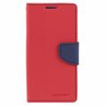 Mercury Goospery Fancy Diary Samsung Galaxy S24+ Lommebok-deksel - Rød