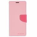 iPhone 16 Mercury Goospery Fancy Diary Lommebok-deksel - Rosa