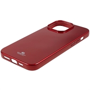 iPhone 15 Pro Max Mercury Goospery Glitter TPU-deksel - Rød