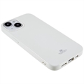 iPhone 14 Plus Mercury Goospery Glitter TPU-deksel - Hvit