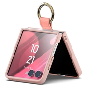 Samsung Galaxy Z Flip8 Mercury Goospery Gold Ring Hybrid-deksel - Rosa