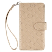 iPhone 18 Pro/17 Pro Mercury Goospery Luxe Diary lommeboketui - beige