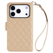 iPhone 18 Pro/17 Pro Mercury Goospery Luxe Diary lommeboketui - beige