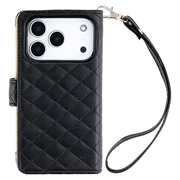 iPhone 18 Pro/17 Pro Mercury Goospery Luxe Diary lommeboketui - svart