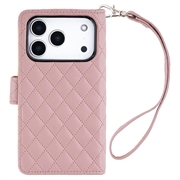 iPhone 18 Pro/17 Pro Mercury Goospery Luxe Diary lommeboketui - rosagull