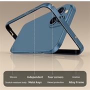 iPhone 17 Pro støtfanger i metall med forhøyede kanter