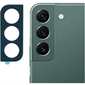 Samsung Galaxy S22 5G/S22+ 5G Kameralinsebeskytter i Metall - Mørkegrønn
