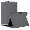 Microsoft Surface Pro X-deksel i tekstildesign med flere vinkler - grå