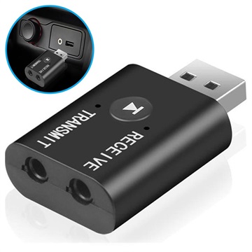 Mini Bluetooth Audio Mottaker / Mottaker YET-TR6 - USB-A, 3.5mm