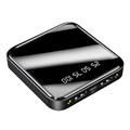Mini Rask Powerbank 10000mAh - 2x USB (Åpen Emballasje - Utmerket) - Svart