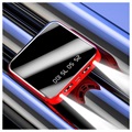 Mini Rask Powerbank 10000mAh - 2x USB - Rød