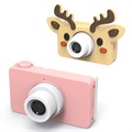 Mini HD Digitalkamera til Barn D8 - 8MP - Rosa / Hjortedyr