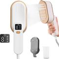 Mini håndholdt plaggdamper med LED-display og 3-nivå damp - 1200W - Hvit