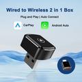 Mini M26 2-i-1 trådløs CarPlay- og Android Auto-adapter