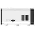 Mini Bærbar HD LED Projektor med Fjernkontroll - 1080p - Hvit