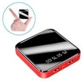 Mini Powerbank 10000mAh - 2x USB (Åpen Emballasje - Tilfredsstillende) - Rød