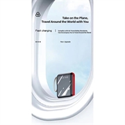 Mini Powerbank 20000mAh - 2x USB, Lightning, USB-C, MicroUSB - Rød