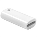 Miniatyr Bærbar Apple Pencil Lightning-Adapter - Hvit