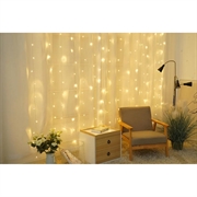 Modee C3002 LED-gardin til jul - 3x2m - varm hvit
