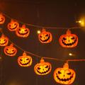 Modee H001 LED-lyskjede med halloween-gresskar - 1.65m - 10 stk.