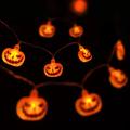 Modee H001 LED-lyskjede med halloween-gresskar - 1.65m - 10 stk.
