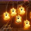 Modee H002 LED-lyskjede med halloween-spøkelser - 1.65m - 10 stk.