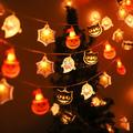 Modee H003 LED-lyskjede med Halloween-mønster - 1.65m - 10 stk.