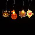 Modee H003 LED-lyskjede med Halloween-mønster - 1.65m - 10 stk.