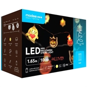 Modee H003 LED-lyskjede med Halloween-mønster - 1.65m - 10 stk.