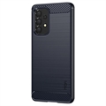 Samsung Galaxy A53 5G Mofi Carbon Fiber TPU-deksel - Blå