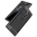 Mofi Carbon Fiber Sony Xperia XZ2 Premium TPU-deksel - Svart