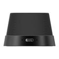 Momax 1-Vibe Go BS6 magnetisk mini Bluetooth-høyttaler og telefonstativ - svart