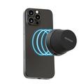 Momax 1-Vibe Go BS6 magnetisk mini Bluetooth-høyttaler og telefonstativ - svart