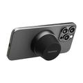 Momax 1-Vibe Go BS6 magnetisk mini Bluetooth-høyttaler og telefonstativ - svart