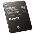 Momax BR18 PinCard Ultra Mini UWB-sporingsenhet for iOS - Apple Find My - Svart
