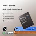 Momax BR18 PinCard Ultra Mini UWB-sporingsenhet for iOS - Apple Find My - Svart