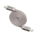 Momax DC88 Mag.Link flat magnetisk USB-C-kabel - 100W, 1m - beige
