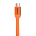 Momax DC88 Mag.Link flat magnetisk USB-C-kabel - 100W, 1m - oransje